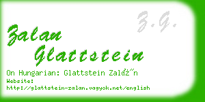 zalan glattstein business card